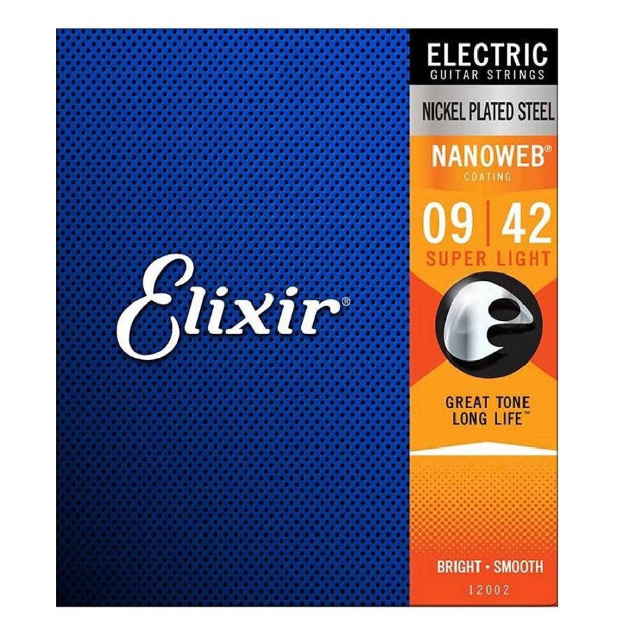 Elixir Nanoweb EL12002 elektromos gitárhúr készlet, Nikkelezett acél, Extra Light 009–042