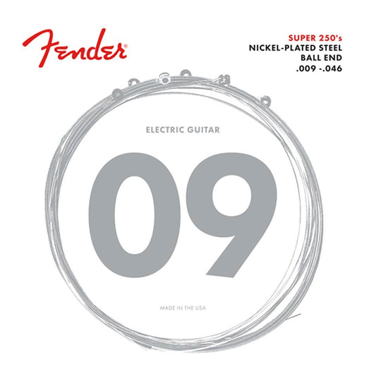 Fender F250LR elektromos gitárhúr készlet, Super 250’s, Regular Light 009–046