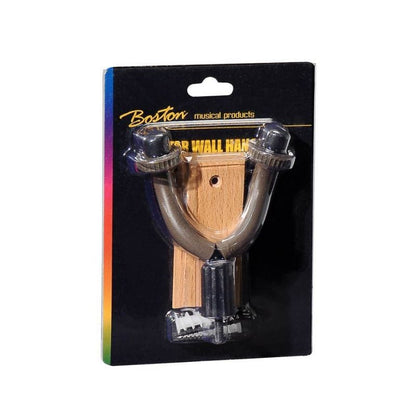 Boston FC710 univerzális gitár fali tartó, deluxe fa talppal, fekete