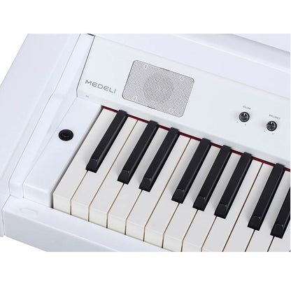 Medeli GRAND510WH Digitális baby grand zongora, 88 súlyozott billentyű (K8), Magasfényű fehér