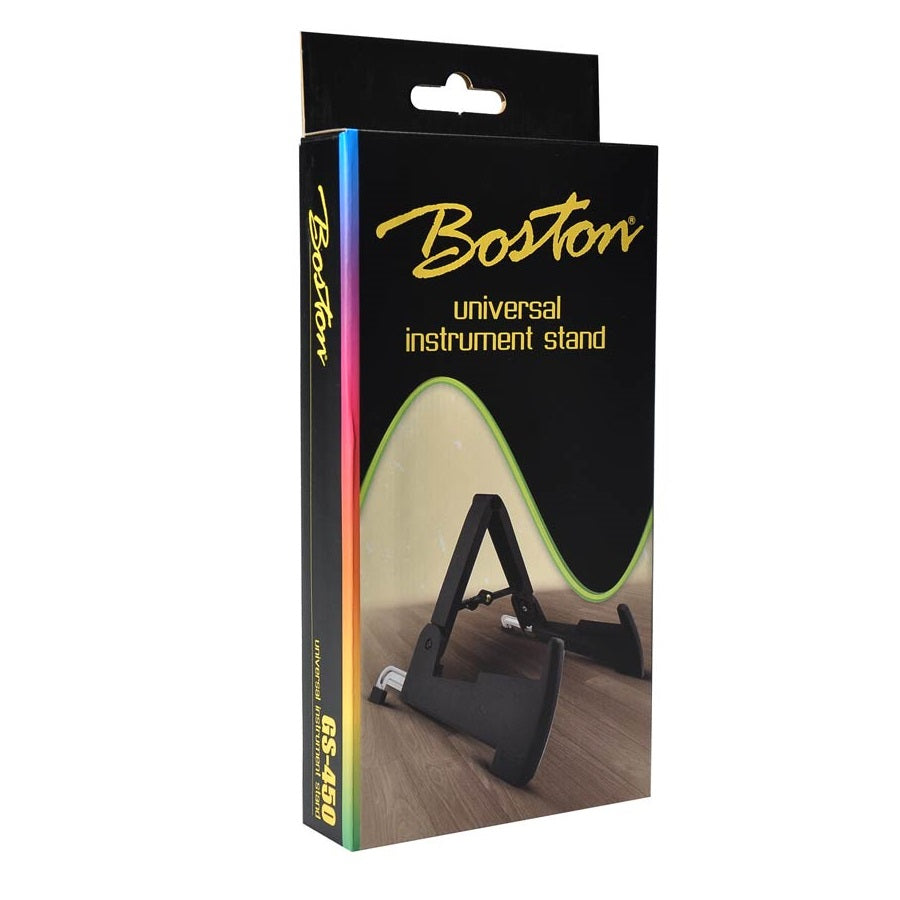 Boston GS450 univerzális összecsukható hangszerállvány, "A" típusú, fekete