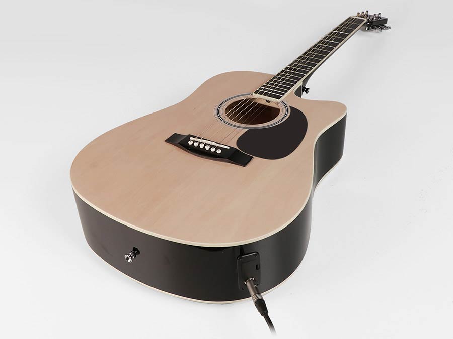 Nashville GSD60CENT elektroakusztikus gitár, natúr, dreadnought cutaway