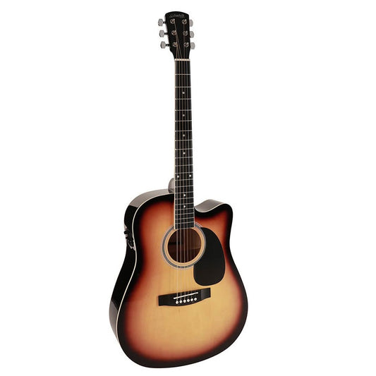 Nashville GSD60CESB elektroakusztikus gitár, Sunburst, dreadnought cutaway