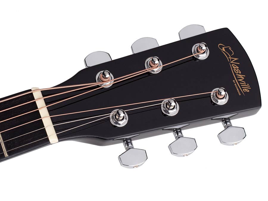 Nashville GSD60EBK elektroakusztikus gitár, dreadnought, fekete
