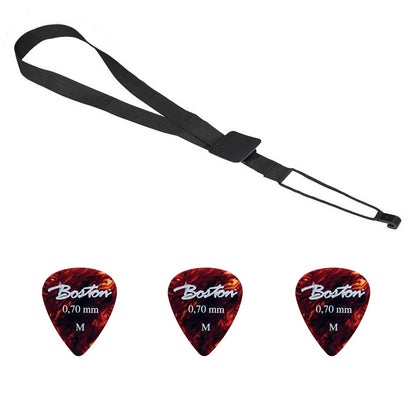 Gaucho GST30BK klasszikus gitárheveder szett, 3 pengetővel