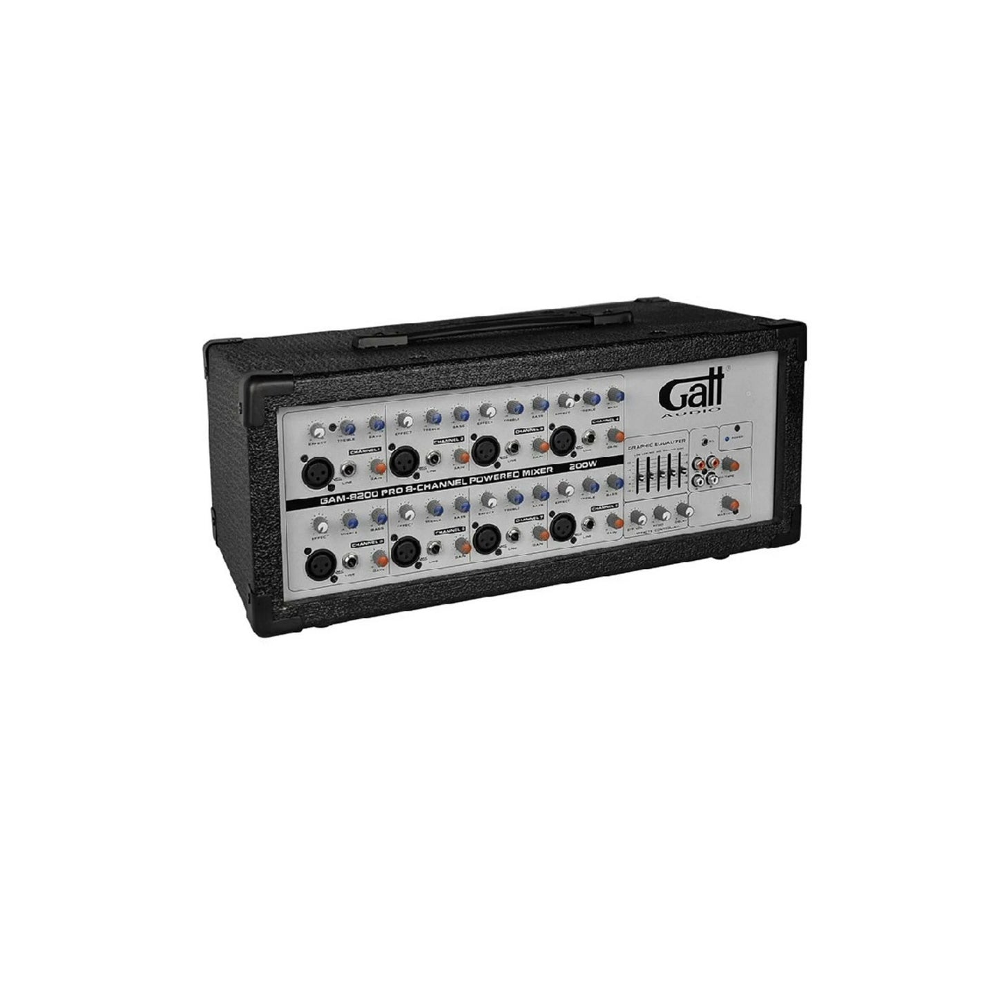 Gatt Audio GAM8200 keverőerősítő, 8 csatorna, 200W