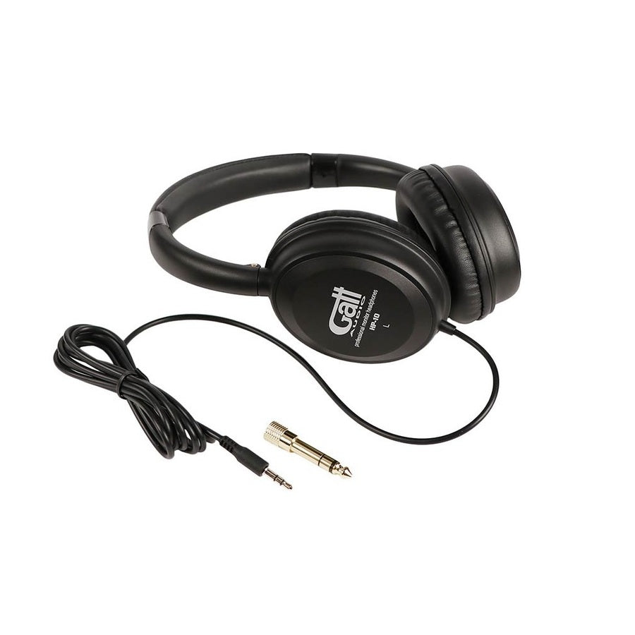 Gatt Audio HP10 Összecsukható Over-Ear fejhallgató, Fekete, 40 mm driver