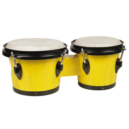 Hayman BG402YE Bongo dob, tömör fa, 6,8" + 7,8", természetes bőr