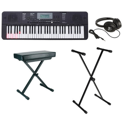 Medeli IK100 orgona szett fejhallgatóval, paddal és állvánnyal, 61 dinamikus világító billentyű, 480 hangszín, USB-MIDI