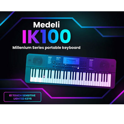 Medeli IK100 Világító billentyűs szintetizátor, 480 hangszín, USB-MIDI
