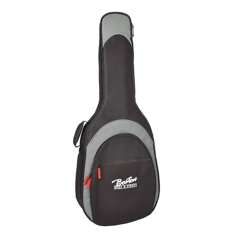 Boston K15BG Super Packer klasszikus gitártok, 15 mm párnázás, fekete/szürke