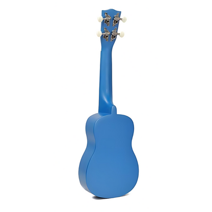 Korala UKS15BU Szoprán ukulele készlet, 3 pengető, matt kék (tok nélkül)