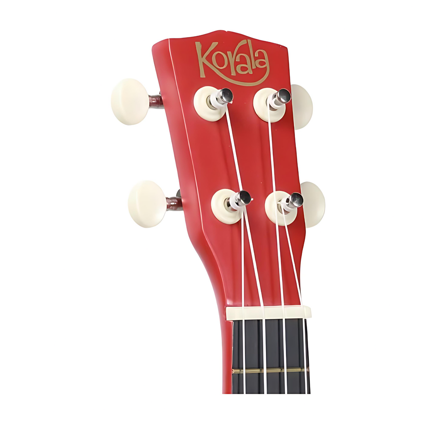 Korala UKS15RD Szoprán ukulele készlet, 3 pengető, matt piros (tok nélkül)