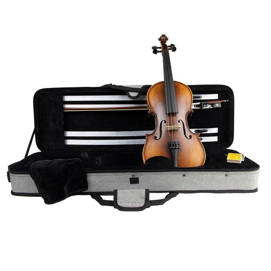 Leonardo LV1844 4/4 hegedű szett, tömörfa, antikolt