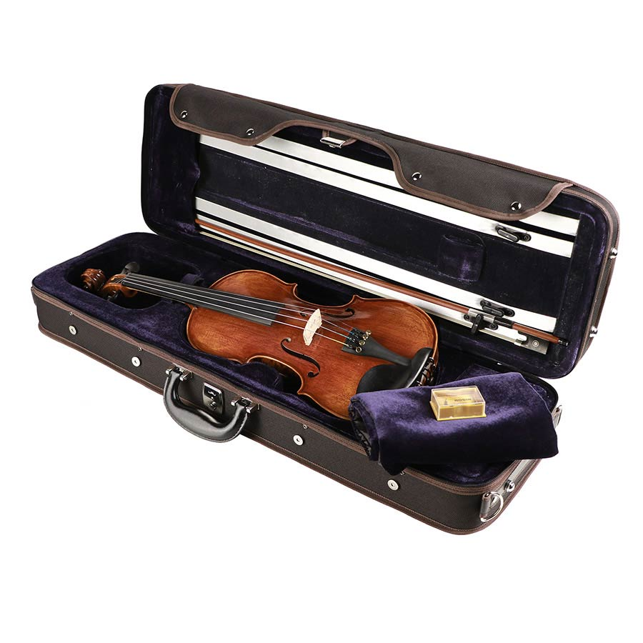 Leonardo LV5044 4/4 mesterhegedű szett, tömörfa, antikolt