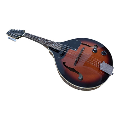 SX MD30VTVS elektro-akusztikus mandolin, 8 húr, tok, Vintage Sunburst