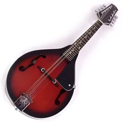 SX MD30VTVS elektro-akusztikus mandolin, 8 húr, tok, Vintage Sunburst