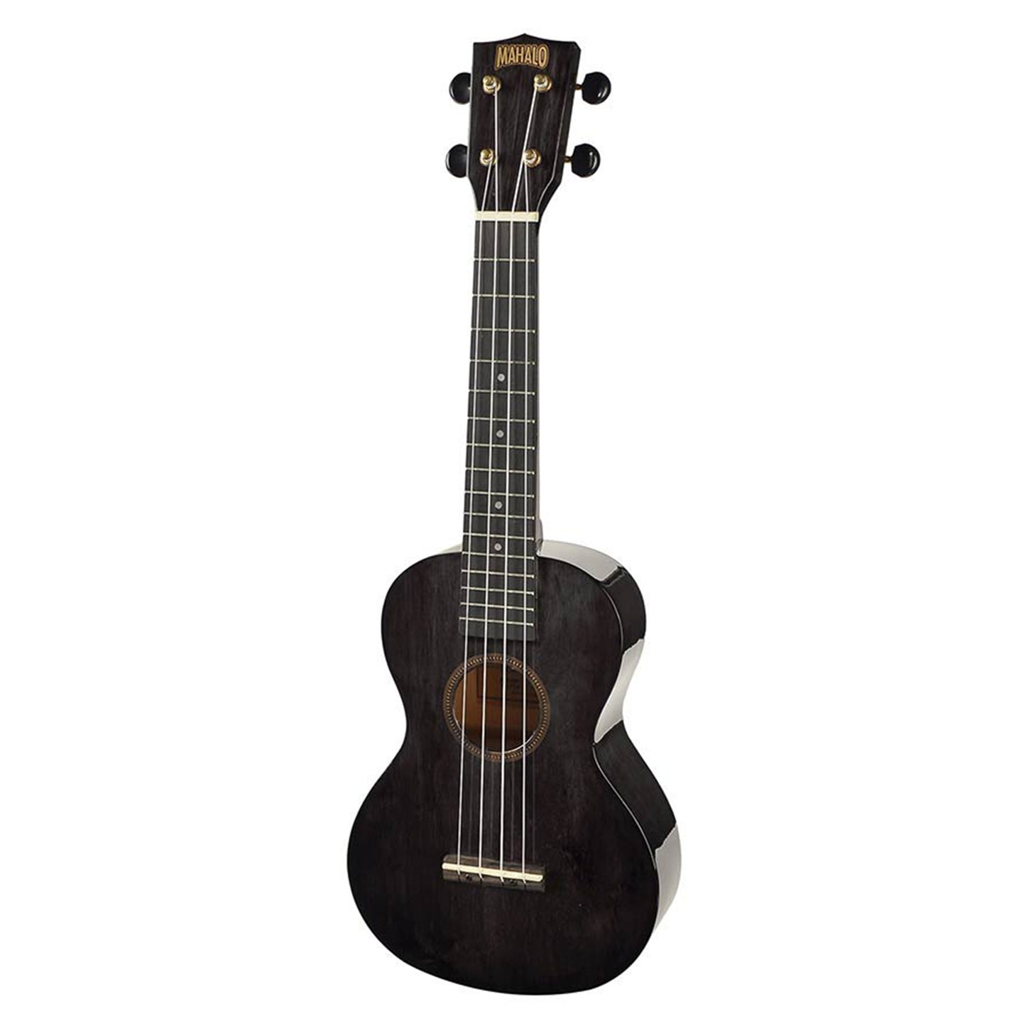 Mahalo MH2LTBK Koncert ukulele szett, tok, Áttetsző fekete