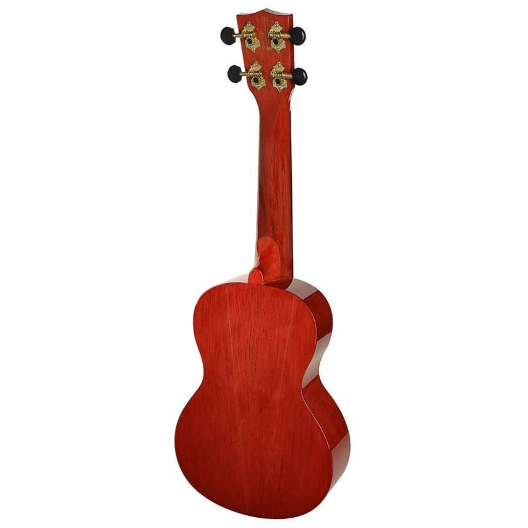 Mahalo MH2LTWR Koncert ukulele szett, tok, Áttetsző vörös