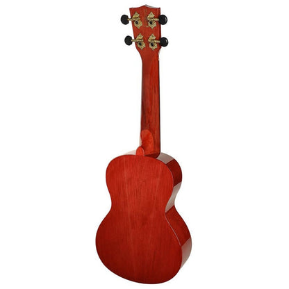 Mahalo MH2LTWR Koncert ukulele szett, tok, Áttetsző vörös