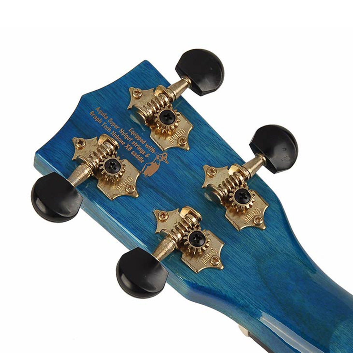 Mahalo MH2TBU Koncert ukulele szett, tok, Áttetsző kék