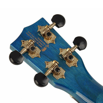 Mahalo MH2TBU Koncert ukulele szett, tok, Áttetsző kék