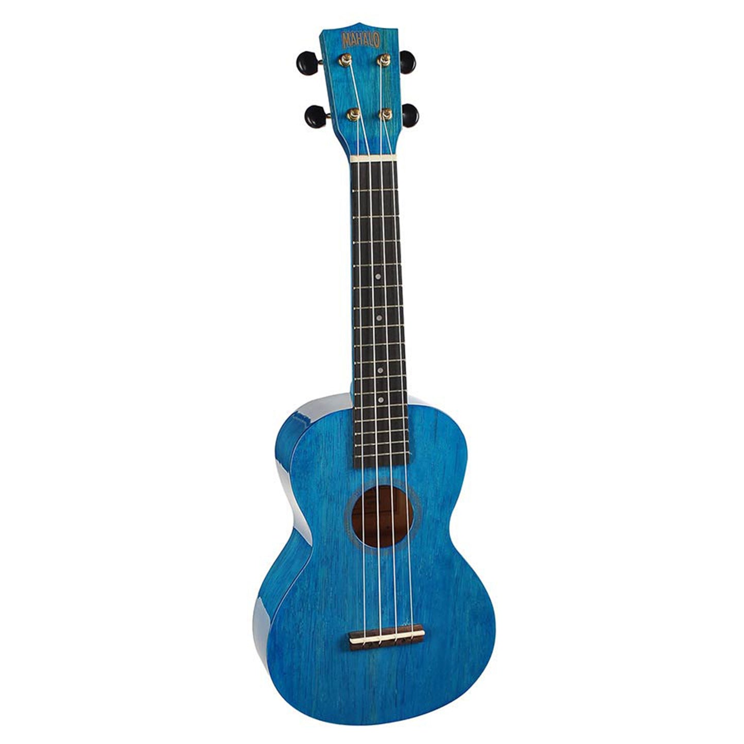 Mahalo MH2TBU Koncert ukulele szett, tok, Áttetsző kék