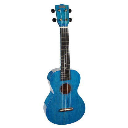 Mahalo MH2TBU Koncert ukulele szett, tok, Áttetsző kék