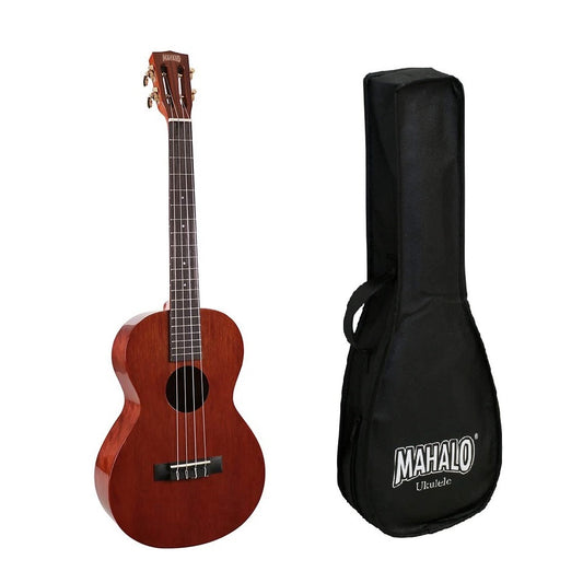 Mahalo MJ4VNA Bariton ukulele szett, tok, Vintage natur