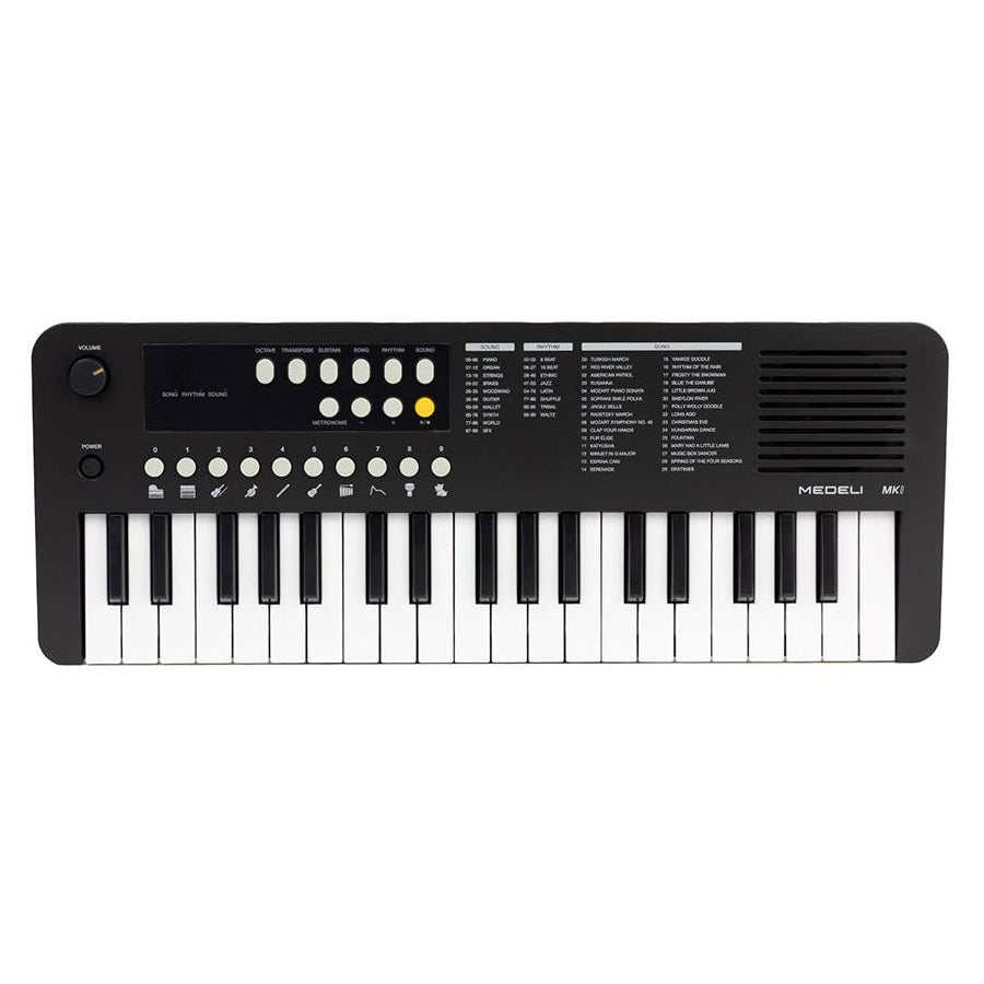 Medeli MK1BK 37 mini billentyű, 100 hangszín, Fekete