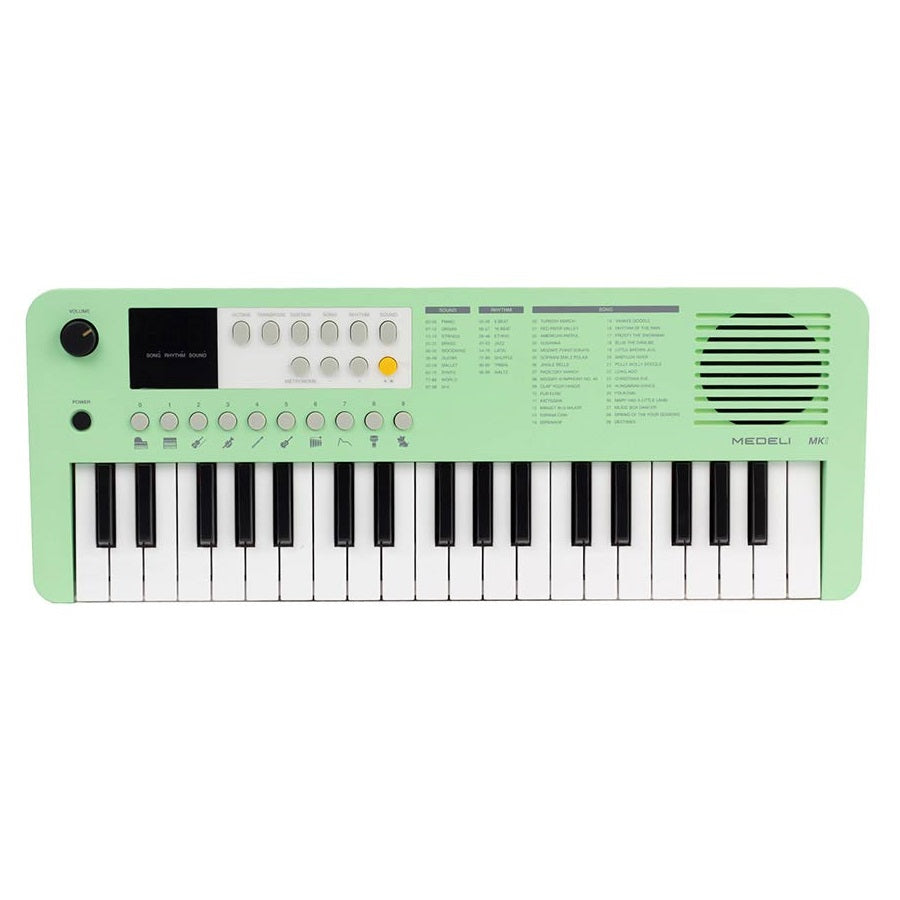Medeli MK1GN 37 mini billentyű, 100 hangszín, Zöld