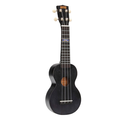 Mahalo MK1PWTBK Kahiko Plus Series szoprán ukulele szett, fekete átlátszó, tokkal