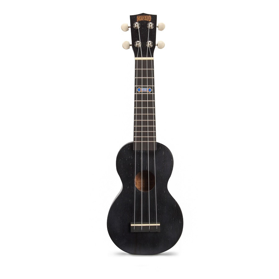 Mahalo MK1PWTBK Kahiko Plus Series szoprán ukulele szett, fekete átlátszó, tokkal
