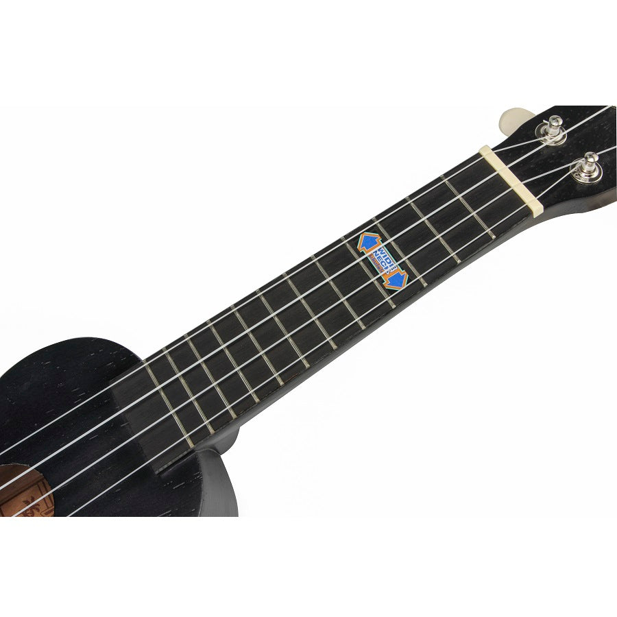 Mahalo MK1PWTBK Kahiko Plus Series szoprán ukulele szett, fekete átlátszó, tokkal