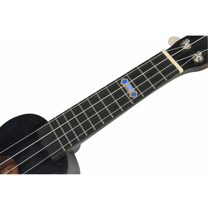 Mahalo MK1PWTBK Kahiko Plus Series szoprán ukulele szett, fekete átlátszó, tokkal