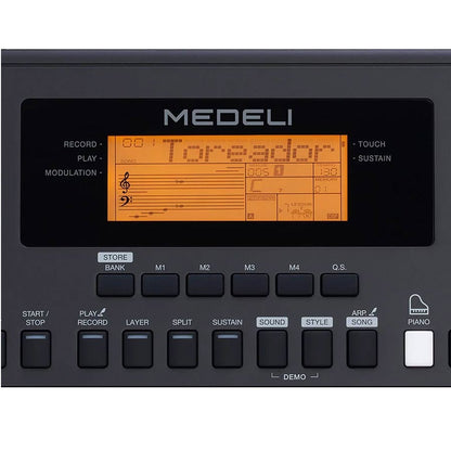Medeli MK200 Szintetizátor 61 dinamikus billentyű, 585 hangszín, USB-MIDI