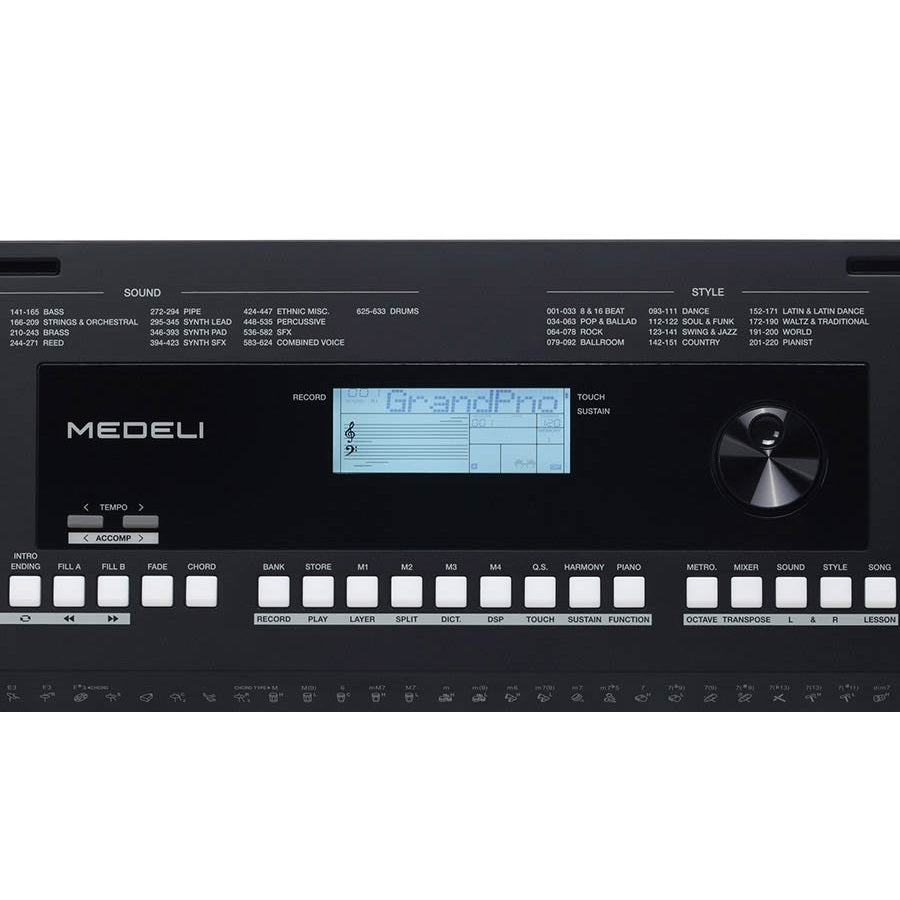 Medeli MK300 61 dinamikus billentyű, 633 hangszín, USB