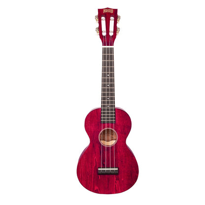Mahalo ML2CR Koncert ukulele szett, tok, 3 pengető, Cseresznyepiros