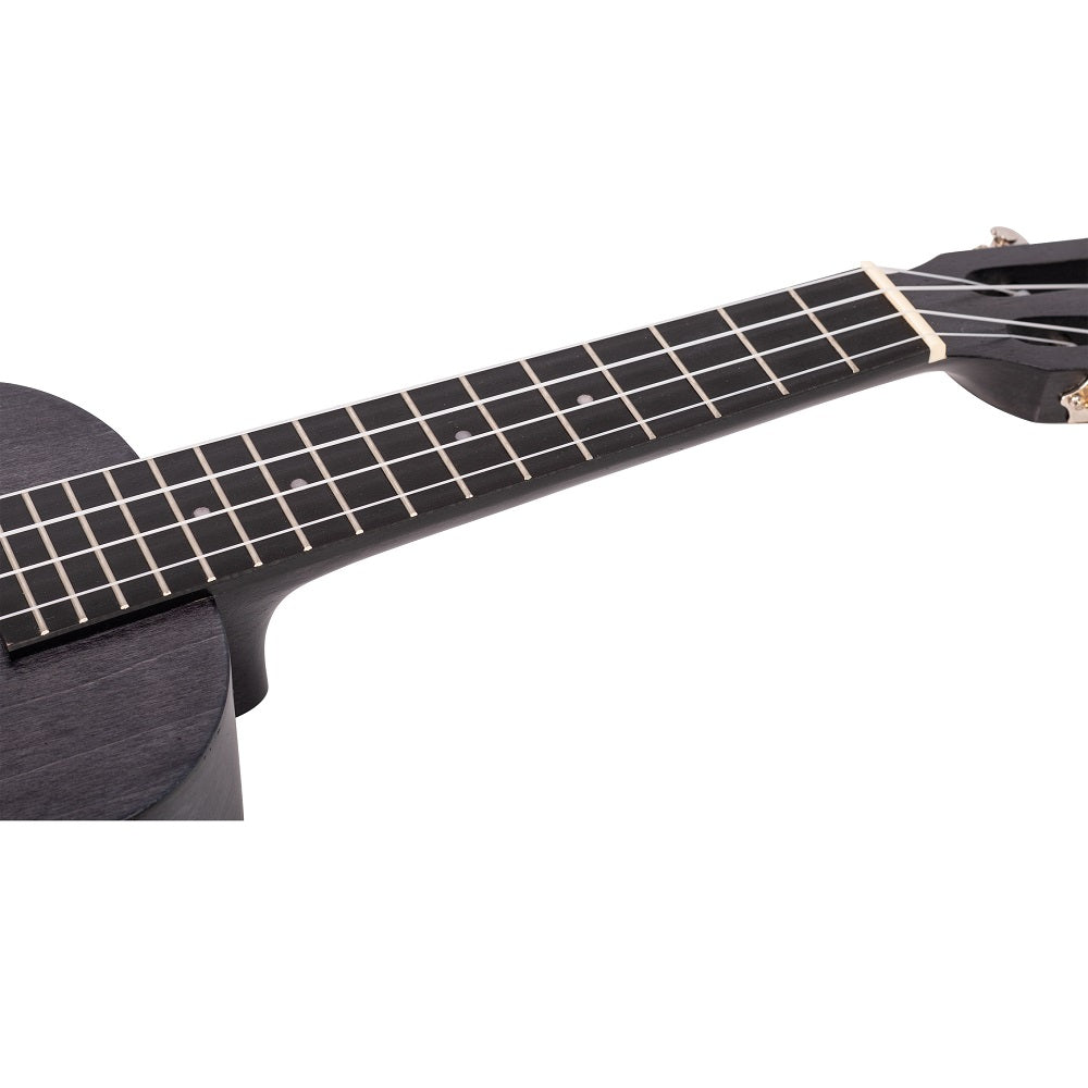 Mahalo ML2SH Koncert ukulele szett, tok, 3 pengető, Fekete