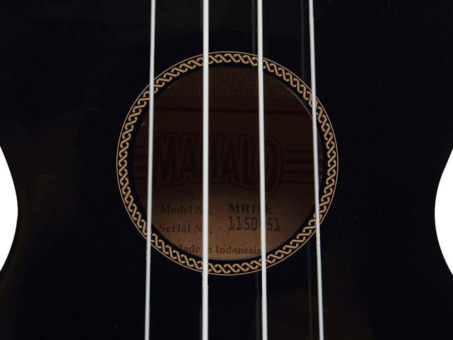 Mahalo MR1BK Szoprán ukulele, fényes fekete, tok mellékelve
