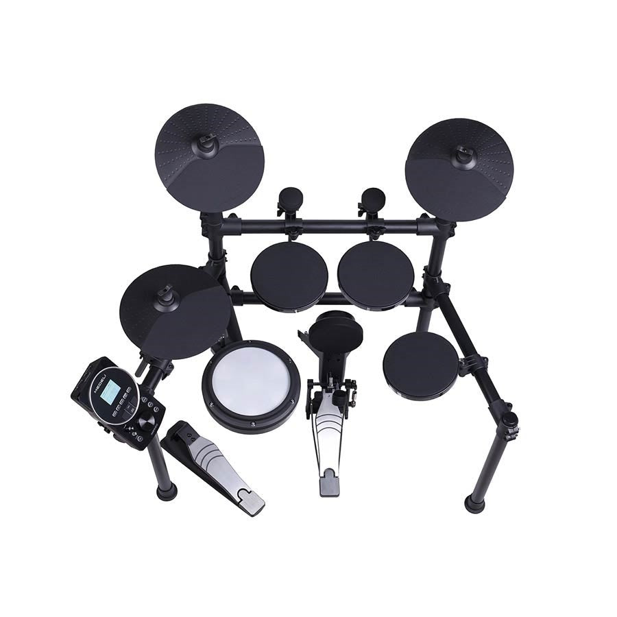 Medeli MZ520 elektronikus dobkészlet, hálóbőrös pergő, 308 hang, 25 dobkészlet, USB-MIDI