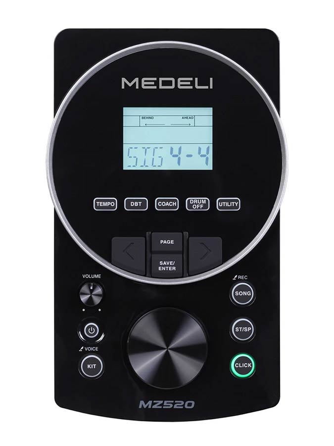 Medeli MZ520 elektronikus dobkészlet, hálóbőrös pergő, 308 hang, 25 dobkészlet, USB-MIDI