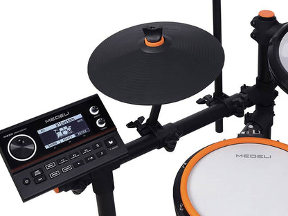 Medeli MZ537 elektronikus dobkészlet, hálóbőrös padok, 459 hang, Bluetooth Audio