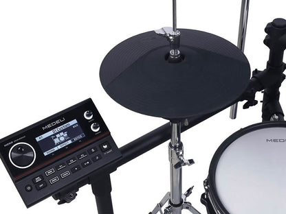 Medeli MZ538 elektronikus dobkészlet, hálóbőrös padok, 459 hang, valódi lábcin, Bluetooth