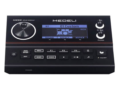 Medeli MZ538 elektronikus dobkészlet, hálóbőrös padok, 459 hang, valódi lábcin, Bluetooth