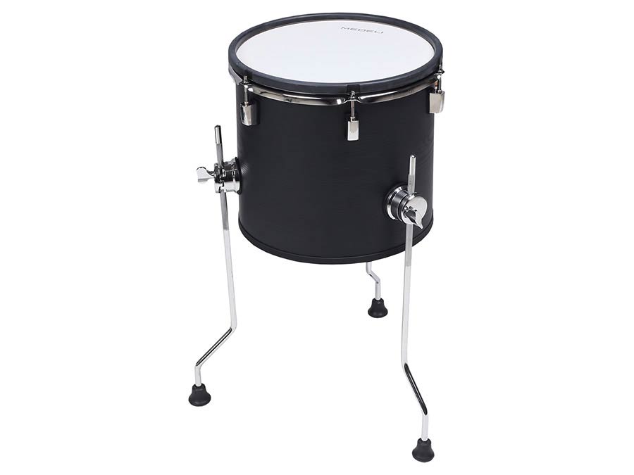 Medeli MZ729 elektronikus dobkészlet, hálóbőrös fa dobtestek, 20" lábdob, 748 hang, Bluetooth, Blackwood
