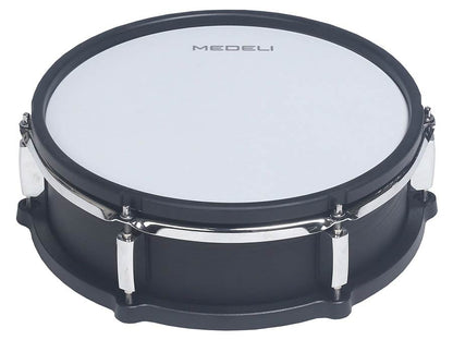 Medeli MZ729 elektronikus dobkészlet, hálóbőrös fa dobtestek, 20" lábdob, 748 hang, Bluetooth, Blackwood