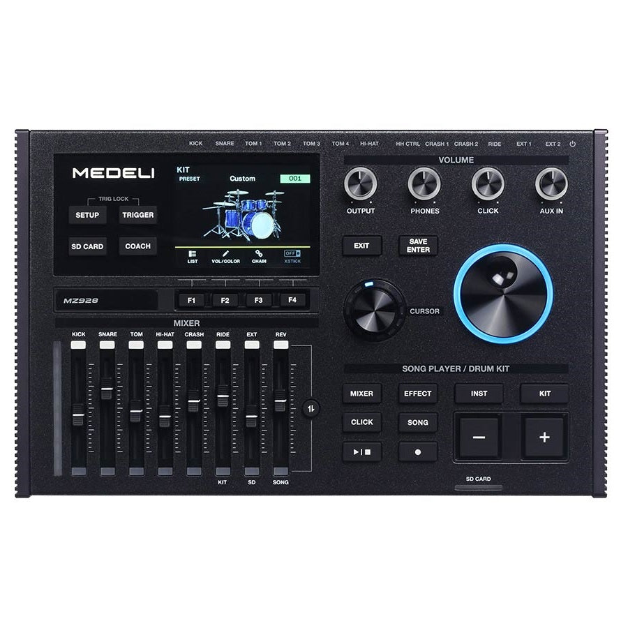 Medeli MZ928-MOD elektronikus dobmodul, 13 triggerbemenet, 906 hang, 8 közvetlen kimenet, Bluetooth