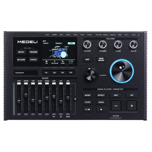Medeli MZ928-MOD elektronikus dobmodul, 13 triggerbemenet, 906 hang, 8 közvetlen kimenet, Bluetooth