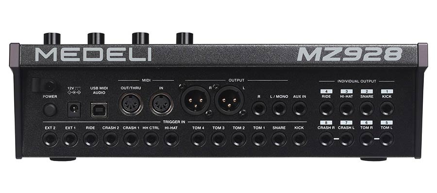 Medeli MZ928-MOD elektronikus dobmodul, 13 triggerbemenet, 906 hang, 8 közvetlen kimenet, Bluetooth